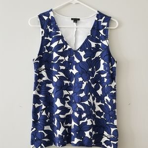 Ann Taylor Blue & White Top